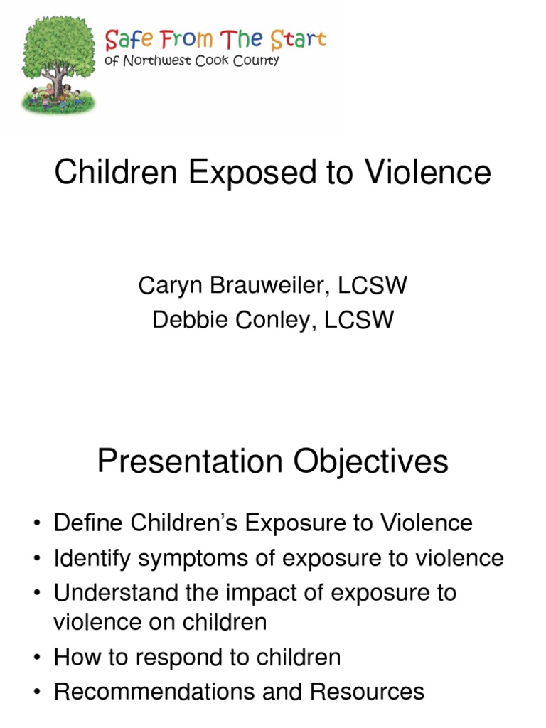Understanding Children's Exposure to Violence | PDF | Child Neglect ...