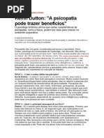 Kevin Dutton- A psicopatia pode trazer benefícios