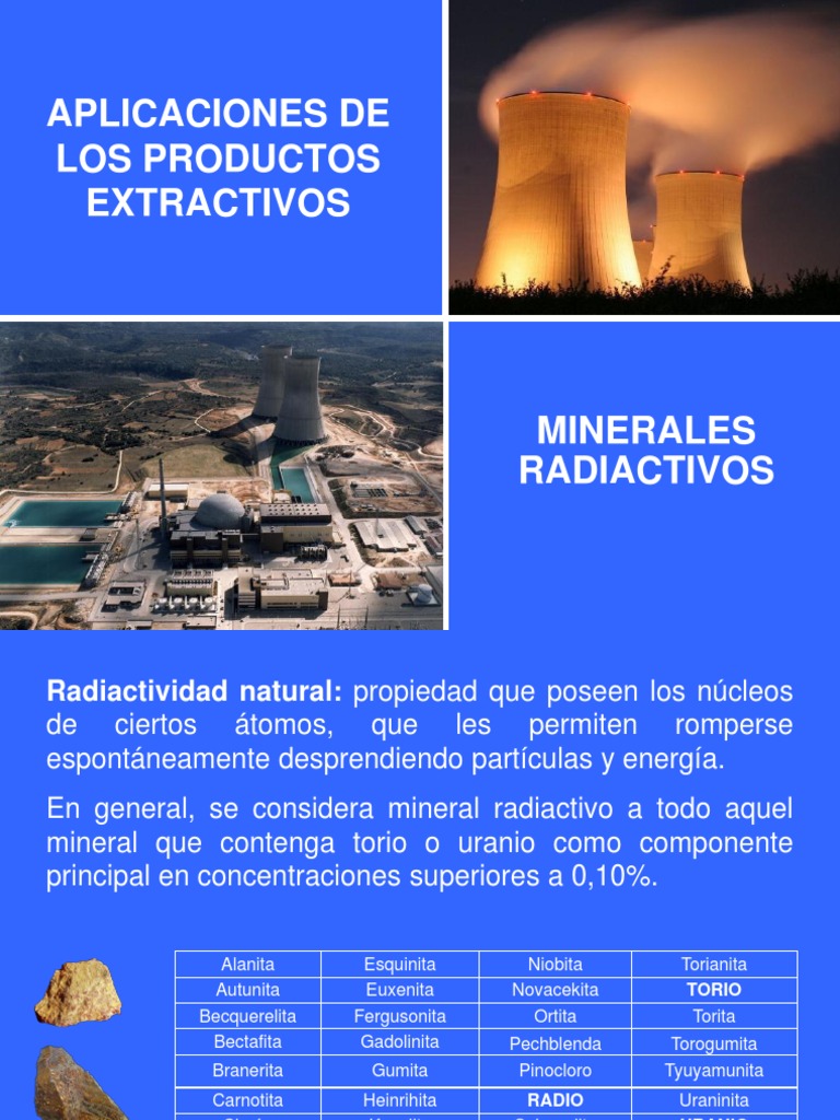 22 Clase Aplicaciones de Minerales Radiactivos | Combustible nuclear ...