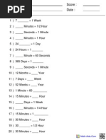 Conv Time Units