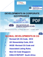 Developments in Corporate Governance: by Cs N.K. Jain Secretary & Ceo