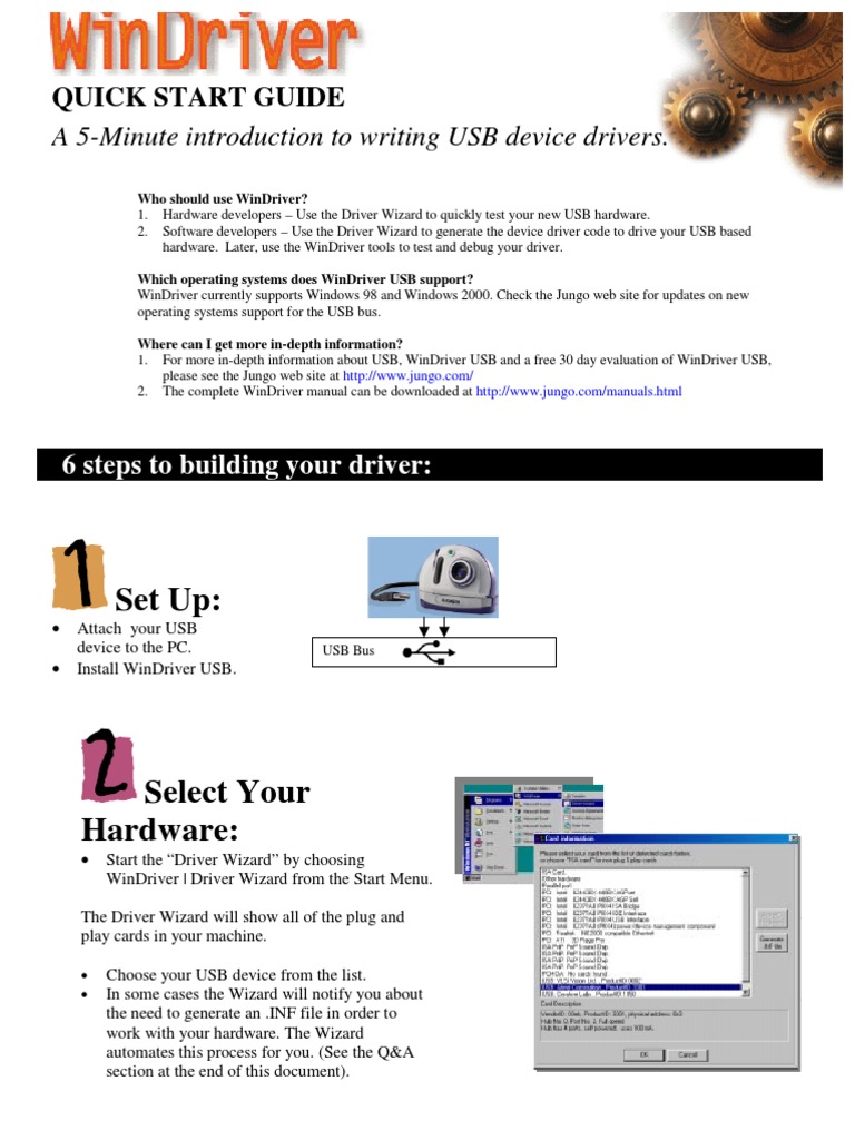 5 Minute Introduction to Writing USB Device Drivers Device Driver