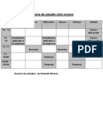 Horario de Estudio