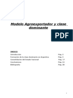 Modelo agroexportador y clase dominante