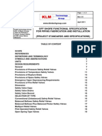 PROJECT STANDARDS and SPECIFICATIONS Offshore Piping Fabrication and Installation Rev01