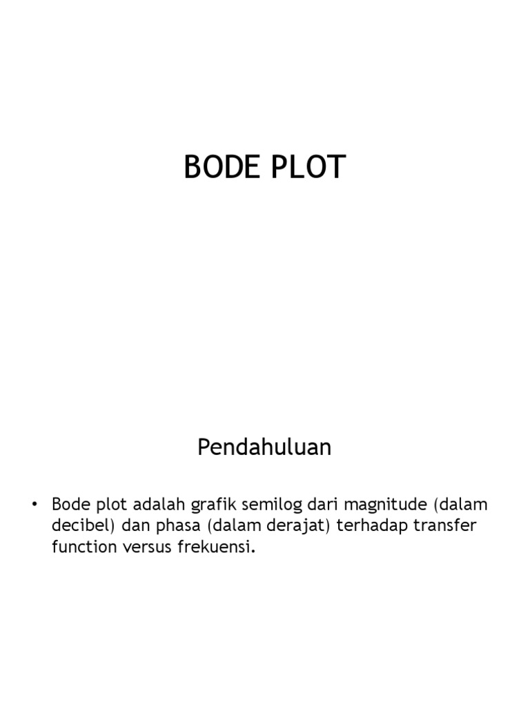 Bode Plot | PDF