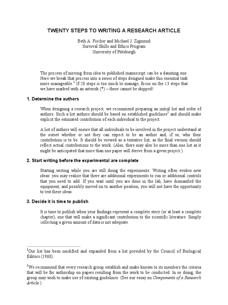 scientific paper format example