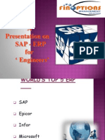 A Presentation On Sap - Erp For Engineers'