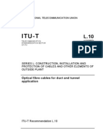 ITU-T Rec L.10 Optical Fibre Cables
