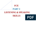 Fce p2 Listening Speaking Skills