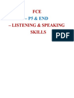 Fce p5 End Listening Speaking Skills