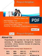 B.tech Synopsis and Projects Presentation