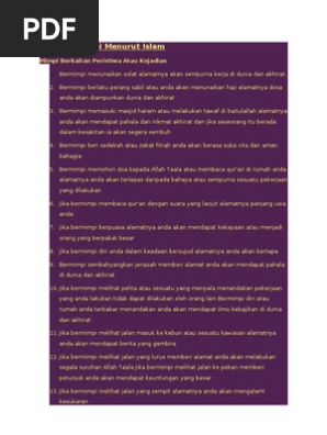 Tafsiran Mimpi Menurut Islam Pdf