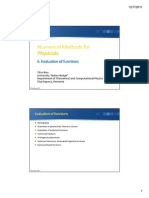 Evaluation of Functions and Orthogonal Polynomials