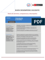 Matriz de Buen Desempeño Dicente