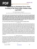 10 - Simulation On Maximum Power Point