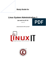 Linux System Administration 1: Study Guide For
