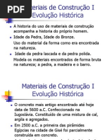 01 Evoluc3a7c3a3o Historica Do Uso de Material de Construc3a7c3a3o