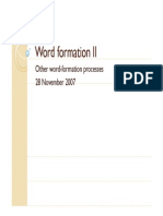 Word Formation II