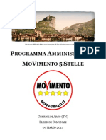 Programma Amministrativo Movimento 5 Stelle Per Il Comune Di Arco