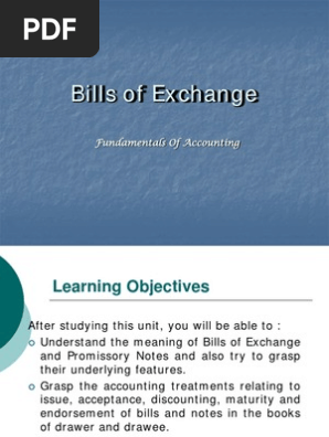 16771bills Of Exchange Negotiable Instrument Promissory Note