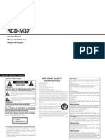 Denon RCD M37dab User Manual