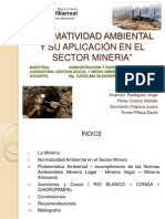 NORMATIVIDAD AMBIENTAL Y SU APLICACIÓN EN EL SECTOR MINERIA