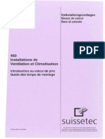 Base de Calcul - Installations de Ventilation Et Climstisation - Introduction Au Calcul de Prix - Guide Des Temps de Montage PDF