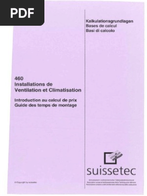 Base De Calcul Installations De Ventilation Et - 