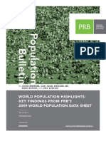 World Population Highlights: Key Findings From PRB'S 2009 World Population Data Sheet