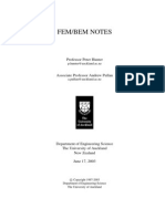 Hunter, P - Finite Element Method & Boundary Element Method [Course Notes 2003]