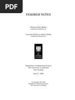 Hunter, P - Finite Element Method & Boundary Element Method [Course Notes 2003]