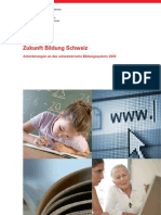 Zukunft Bildung Schweiz: Anforderungen An Das Schweizerische Bildungssystem 2030