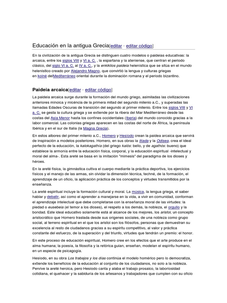 Educación en La Antigua Grecia | PDF | Busqueda empirica | Método ...