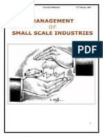 Management of Small Scale Industry