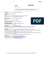 Lesson Plan Phonemes (Microteaching)