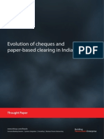 Evolution of Cheques and Paper Based Clearing in India