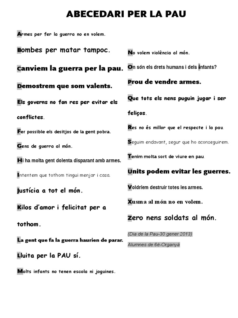 Abecedari Pau | PDF