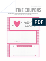 Miss Tiina: Valentine Coupon Book in Pink