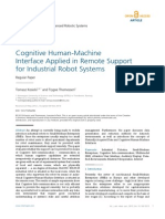 Cognitive Human-Machine Interface Applied in Remote Support for Industrial Robot Systems