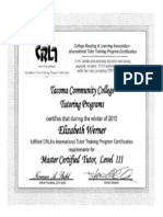 tutor certificate