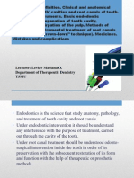 4 Endodontics. Definition.methods of Medical and Instrumental Treatment of Root Canals
