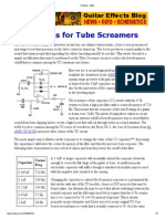 Fat Bass For Tube Screamers: AMZ Schematics Page