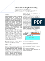 Finite Element Simulation of Explosive Welding