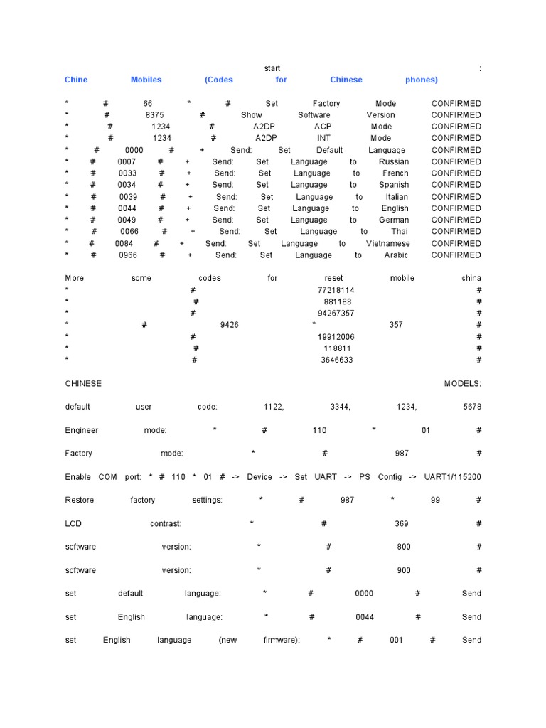 Secret Codes For Phone | PDF | Subscriber Identity Module | Mobile ...