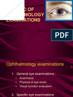 Basic of Ophthalmology Examinations