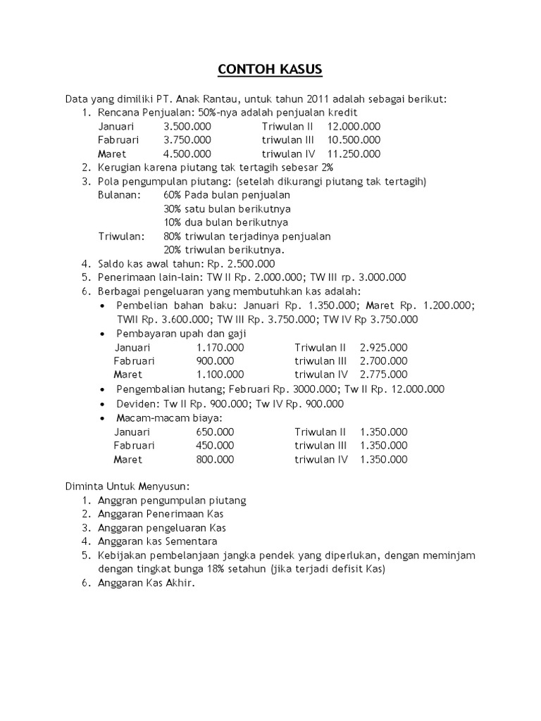 Contoh Soal Forecasting