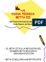 Ficha Tecnica Betta III