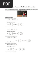 Rumus Transformasi Refleksi Matematika
