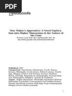 - Star Makers Apprentice a Novel Exploration Into Higher Dimensions & the Nature of the Gods